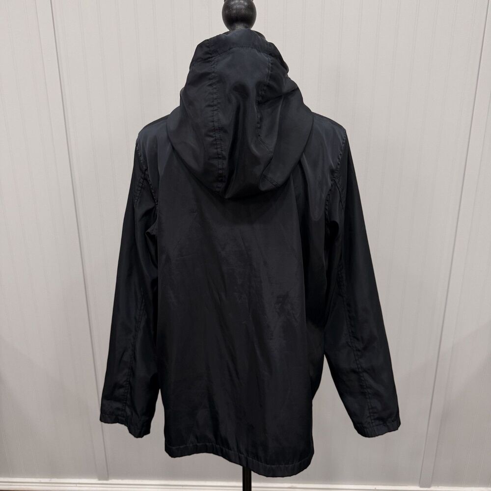 Thread & Supply Women's Large Navy Blue Full Zip Hooded Rain Jacket - Picture 4 of 7